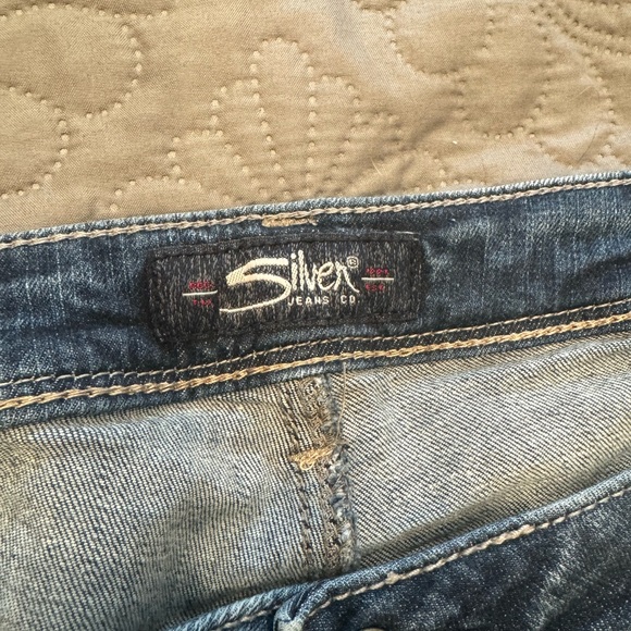Silver Jeans Dark and Light Blue Denim - Picture 3 of 5